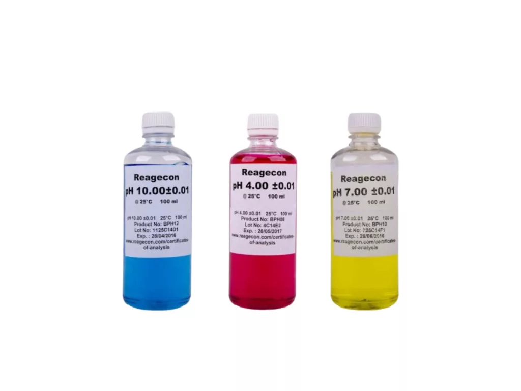 Komplet pufrov pH SCHARLAB, 3 × 100 ml