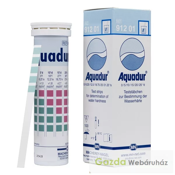 Testni lističi AQUADUR za trdoto vode