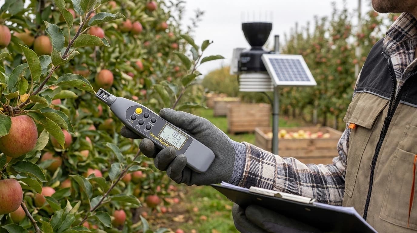 Štirifunkcijski klimatski merilnik v obliki pisala