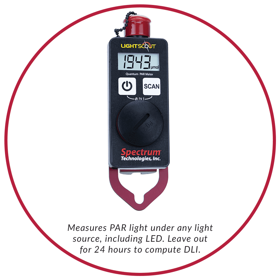 LightScout merilnik PAR in DLI
